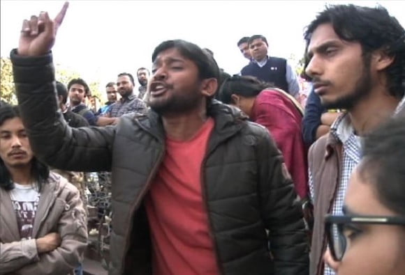 Kanhaiya Kumar in a speech