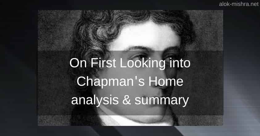 On first looking chapman's home summary